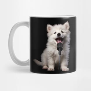 Samoyed Puppy singing Mug